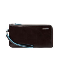 PIQUADRO BLUE SQUARE Wallet / Clutch bag in leather MAHOGANY - Women&rsquo;s Bags - 1