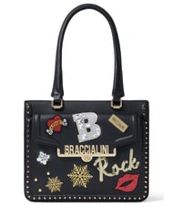 BRACCIALINI ROCK Shoulder patch bag black - Women&rsquo;s Bags - 1