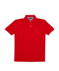 TOMMY HILFIGER TH Short-sleeved cotton polo shirt - Polo shirt