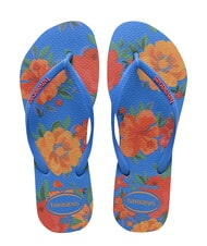 HAVAIANAS SLIM SUMMER BLISS Flip-flops brilliant blue - Women&rsquo;s shoes - 1