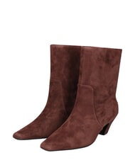 MARC ELLIS ME25 5cm heel ankle boot, in leather dark brown - Women&rsquo;s shoes - 1