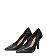 MARC ELLIS ME25 9cm heel d&eacute;collet&eacute;, in leather black - Women&rsquo;s shoes - 1