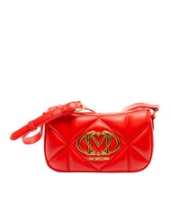 LOVE MOSCHINO EMBOSSED Shoulder bag, double portability RED - Women&rsquo;s Bags - 1
