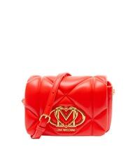 LOVE MOSCHINO EMBOSSED Mini shoulder bag RED - Women&rsquo;s Bags - 1