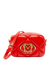 LOVE MOSCHINO EMBOSSED Mini shoulder bag RED - Women&rsquo;s Bags - 1