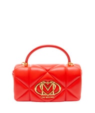 LOVE MOSCHINO EMBOSSED Handbag, with shoulder strap RED - Women&rsquo;s Bags - 1