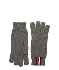 TOMMY HILFIGER 1985 Wool blend gloves grey - Gloves - 1
