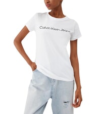 CALVIN KLEIN CORE INSTIT LOGO Short-sleeved T-shirt white - T-shirt - 1
