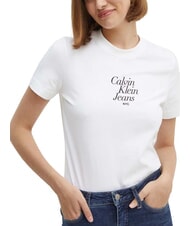 CALVIN KLEIN FONT GRAPHIC REGULAR Short-sleeved T-shirt - T-shirt