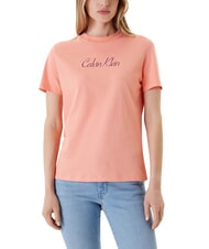 CALVIN KLEIN 20S CLASSIC LOGO Short-sleeved T-shirt orange - T-shirt - 1