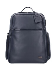 BRIC&rsquo;S TORINO 15.6" Laptop Backpack in Leather navy - Laptop backpacks - 1