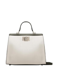 FURLA 1927 Top handle shopping bag pearl and+black+sage c - Women&rsquo;s Bags - 1