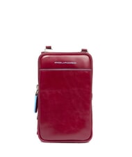 PIQUADRO CAMPIONARIO - BLUE SQUARE Hanging wallet RED - Men&rsquo;s Wallets - 1