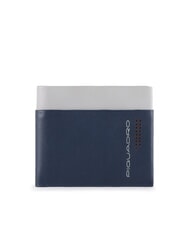 PIQUADRO CAMPIONARIO - URBAN Leather wallet BLUE / GRAY - Men&rsquo;s Wallets - 1