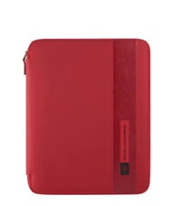 PIQUADRO PQ-BIOS A4 leather and fabric clipboard RED - Tablet holder& Organizer - 1