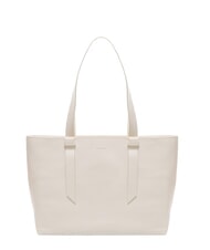 COCCINELLE MALORY  Shoulder shopper, in leather white - Women&rsquo;s Bags - 1