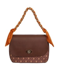 YNOT EMILY Shoulder bag with chain chocolate logo - Women&rsquo;s Bags - 1