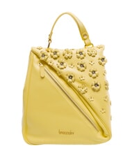 BRACCIALINI SOFIA Leather backpack with little flowers yellow - Women&rsquo;s Bags - 1