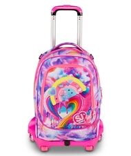 SJGANG JOYFUL PINS GIRL 3 in 1 Trolley Backpack fuxiafluo - Backpack trolleys - 1