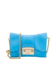 FURLA METROPOLIS Mini shoulder bag in leather cerulean - Women&rsquo;s Bags - 1