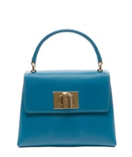 FURLA 1927 Handbag, with shoulder strap, in leather teal - Women&rsquo;s Bags - 1