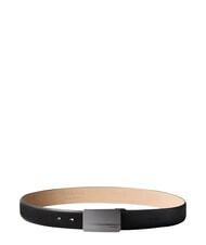 CALVIN KLEIN METAL LOGO Leather belt - Belts