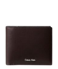 CALVIN KLEIN RAISED Leather wallet ck dark brown - Men&rsquo;s Wallets - 1
