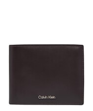 CALVIN KLEIN RAISED Wallet with coin purse ck dark brown - Men&rsquo;s Wallets - 1