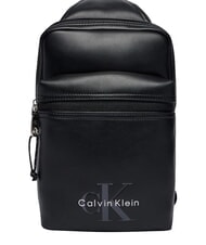 CALVIN KLEIN BOLD LOGO WEBBING Shoulder bag on black - Over-the-shoulder Bags for Men - 1