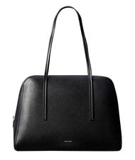 CALVIN KLEIN FOIL LOGO XL Shoulder Bag black/toasted coconut - Women&rsquo;s Bags - 1