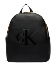 CALVIN KLEIN BOLD CK Laptop backpack, single pocket on black - Women&rsquo;s Bags - 1