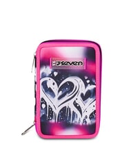 SEVEN PLUMPY LINE GIRL Pencil Case with School Kit - Cases and Accessories