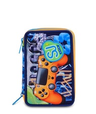 SJGANG JOYFUL PINS BOY Pencil Case with School Kit - Cases and Accessories