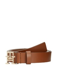 TOMMY HILFIGER TH LOGO Leather belt - Belts