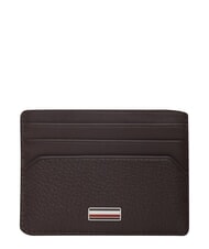 TOMMY HILFIGER TH CENTRAL Leather credit card holder coffee beans - Men&rsquo;s Wallets - 1