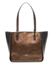 BRACCIALINI LOLA Shopping Bag in leather black/bronze - Women&rsquo;s Bags - 1