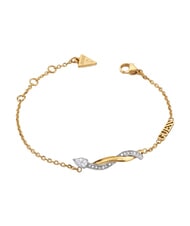 GUESS TWIST Braided bracelet, in steel yellow gold/rhodium - Bracelets - 1
