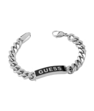 GUESS X POWER Plated steel bracelet stainless steel/blk - Men's Bracelets - 1