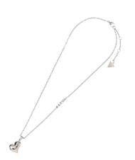 GUESS FLUID HEARTS Steel necklace SILVER - Necklaces - 1
