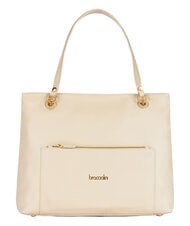 BRACCIALINI NORA Leather shoulder bag with pocket beige - Women&rsquo;s Bags - 1