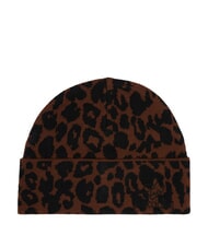 BRACCIALINI COLD WEATHER Hat with cuffed brim leopard - Hats - 1
