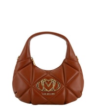 LOVE MOSCHINO EMBOSSED Handbag, with shoulder strap chestnut - Women&rsquo;s Bags - 1
