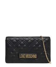 LOVE MOSCHINO SMART DAILY Clutch bag with chain Black - Women&rsquo;s Bags - 1