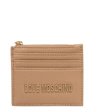 LOVE MOSCHINO SIGNATURE Card holder with coin purse beige - Women&rsquo;s Wallets - 1