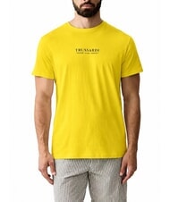 TRUSSARDI BASIC Short-sleeved cotton T-shirt - T-shirt