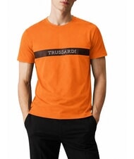 TRUSSARDI DIGITAL LEVRIERO Short-sleeved cotton T-shirt - T-shirt