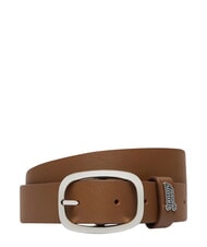 TOMMY HILFIGER TJW OVAL Leather belt dark highland khaki - Belts - 1
