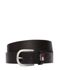 TOMMY HILFIGER TJM RYAN Leather belt dark brown - Belts - 1