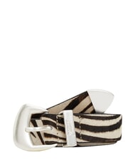 TOMMY HILFIGER TJW ZEBRA Ponyskin belt - Belts