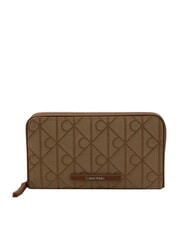 CALVIN KLEIN EMBLEM AOP Large zip-around wallet cornstalk/tbd aop jqd - Men&rsquo;s Wallets - 1